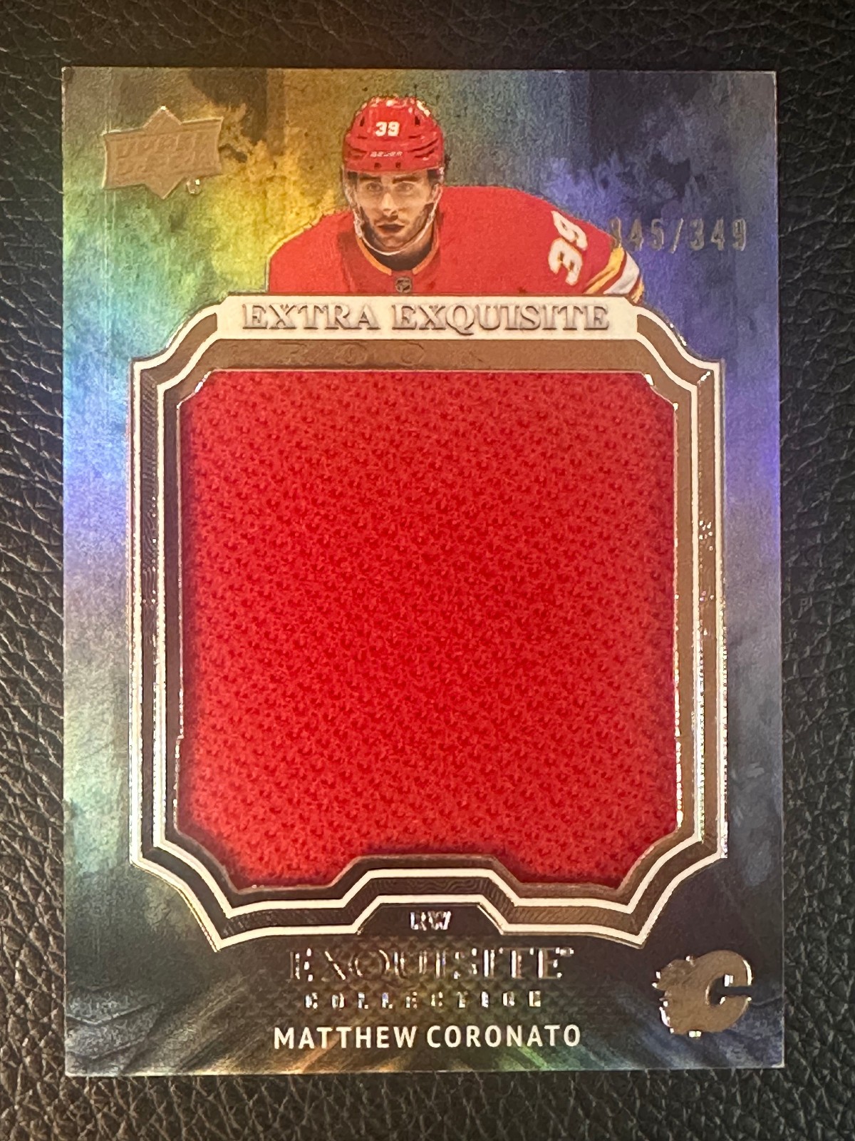 2023 Exquisite Collection Black Diamond Jumbo Matthew Coronato 345/349 Jersey