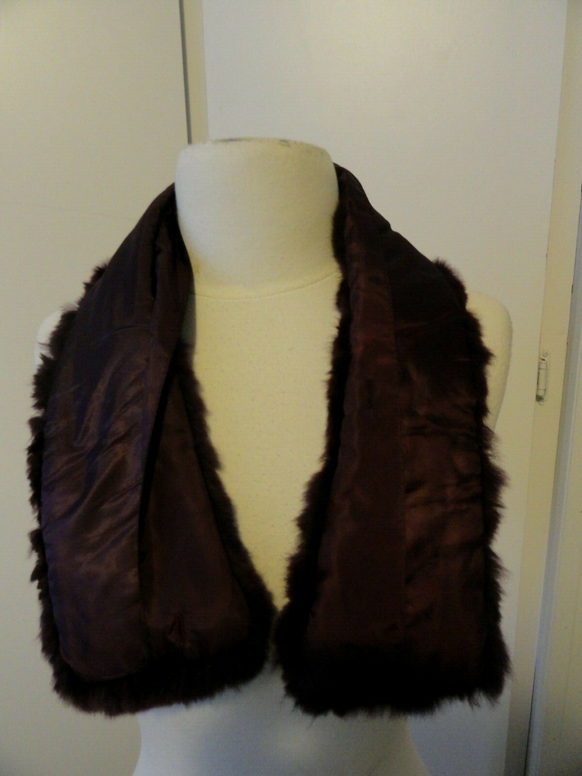 Purple Dyed Rabbit Fur Collar