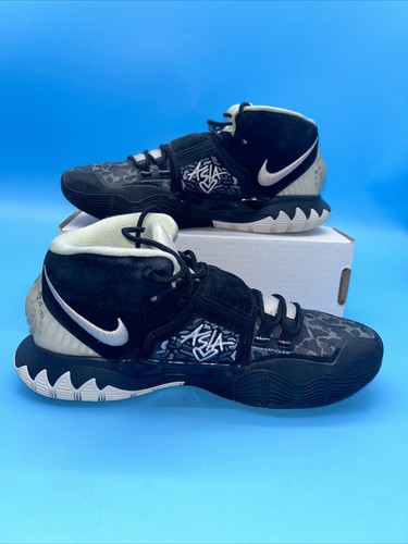 Nike Kyrie 6 ブラックカモフラージュ　US5 23cm Nike Kyrie 6 GS 'Bred' Black/Red Basketball Shoes (BQ5599