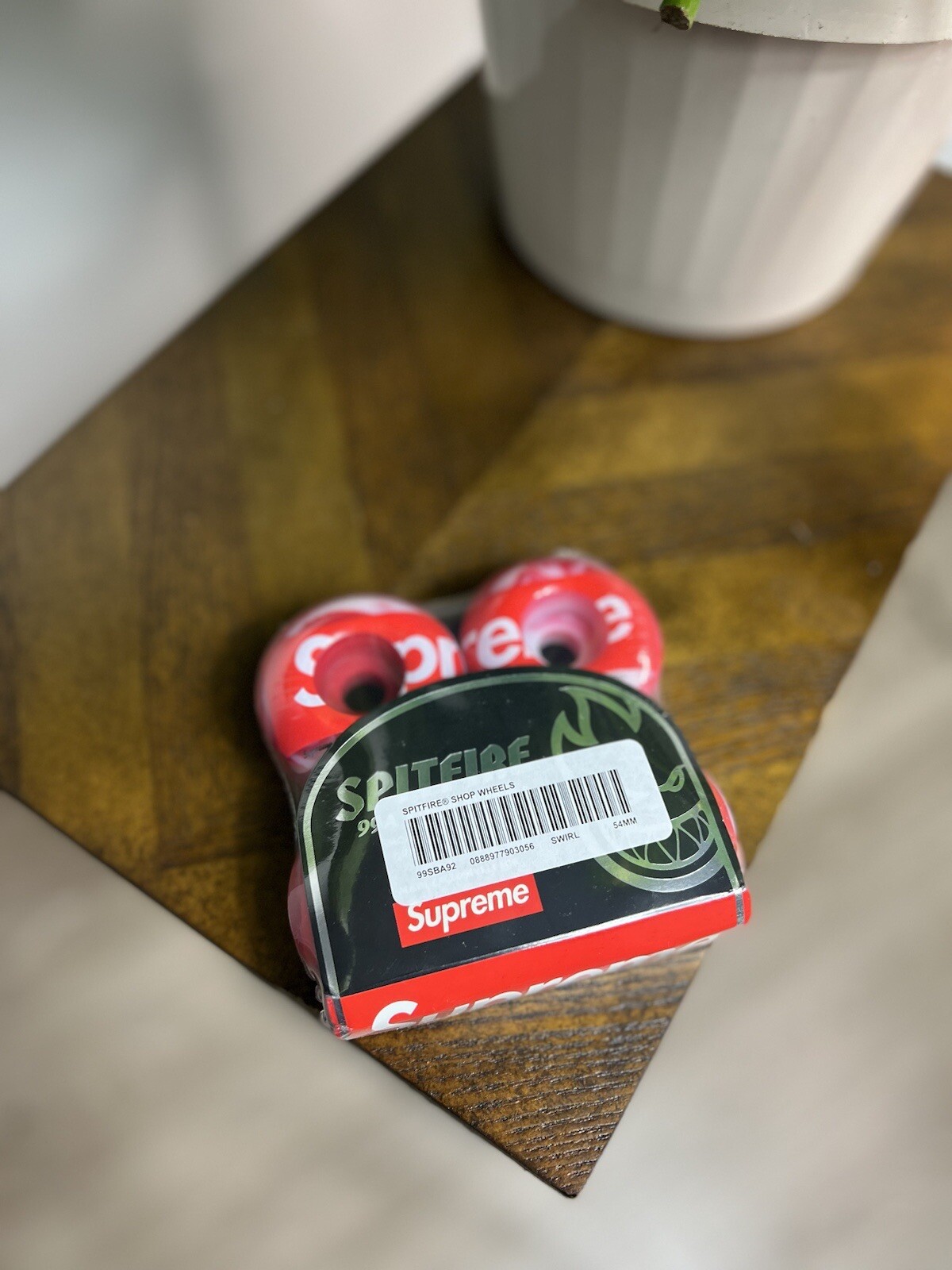 Supreme Spitfire Shop Wheels (Set of 4) (Red) 54MM Fall