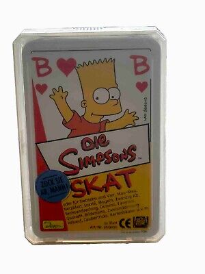 Rare The Simpsons German Card Game SKAT Factory Sealed 2000 Factory Sealed Cards