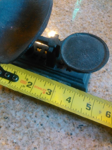 Vintage Small Miniature Black Cast Iron Balance Scale Antique ... FREE Shipping