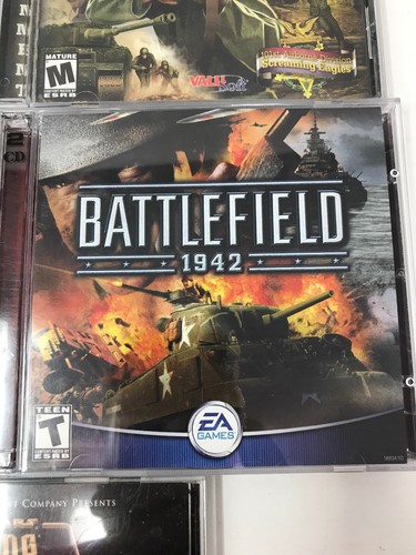 4 Assorted Computer Games Medal Of Honor Battlefield Star Wars WWII Normandy