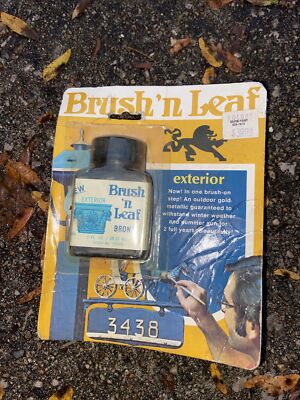 American Art Co Brush 'n Leaf  Interior Metallic Finishes Bronze New Old Stock