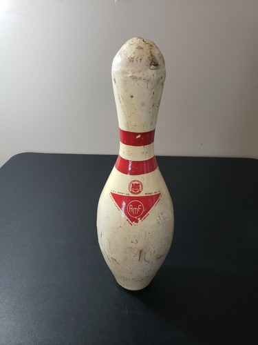 ABC Approved Bowling Pin Blue Eagle Dura Mark Plastic Coating Worn Used AMF