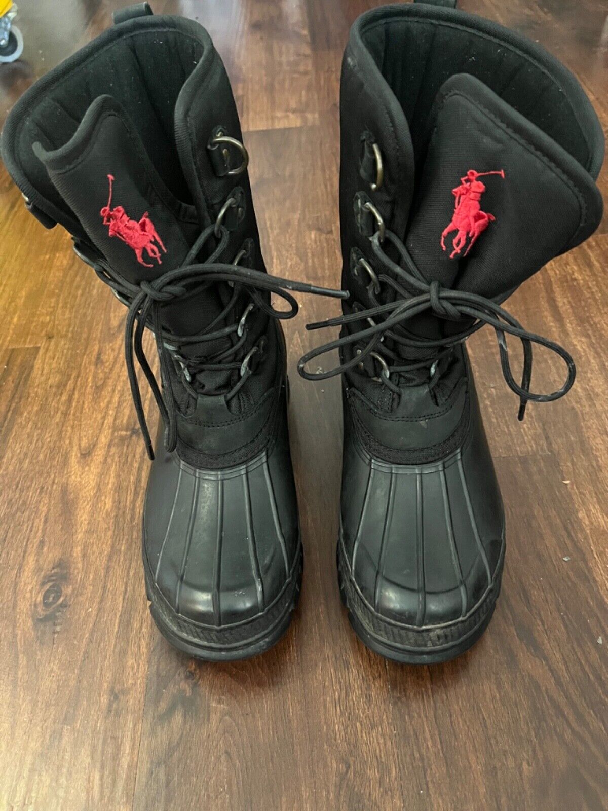 Ralph Lauren Polo Nylon Snow & Rain Boots Rare Size 10 Used