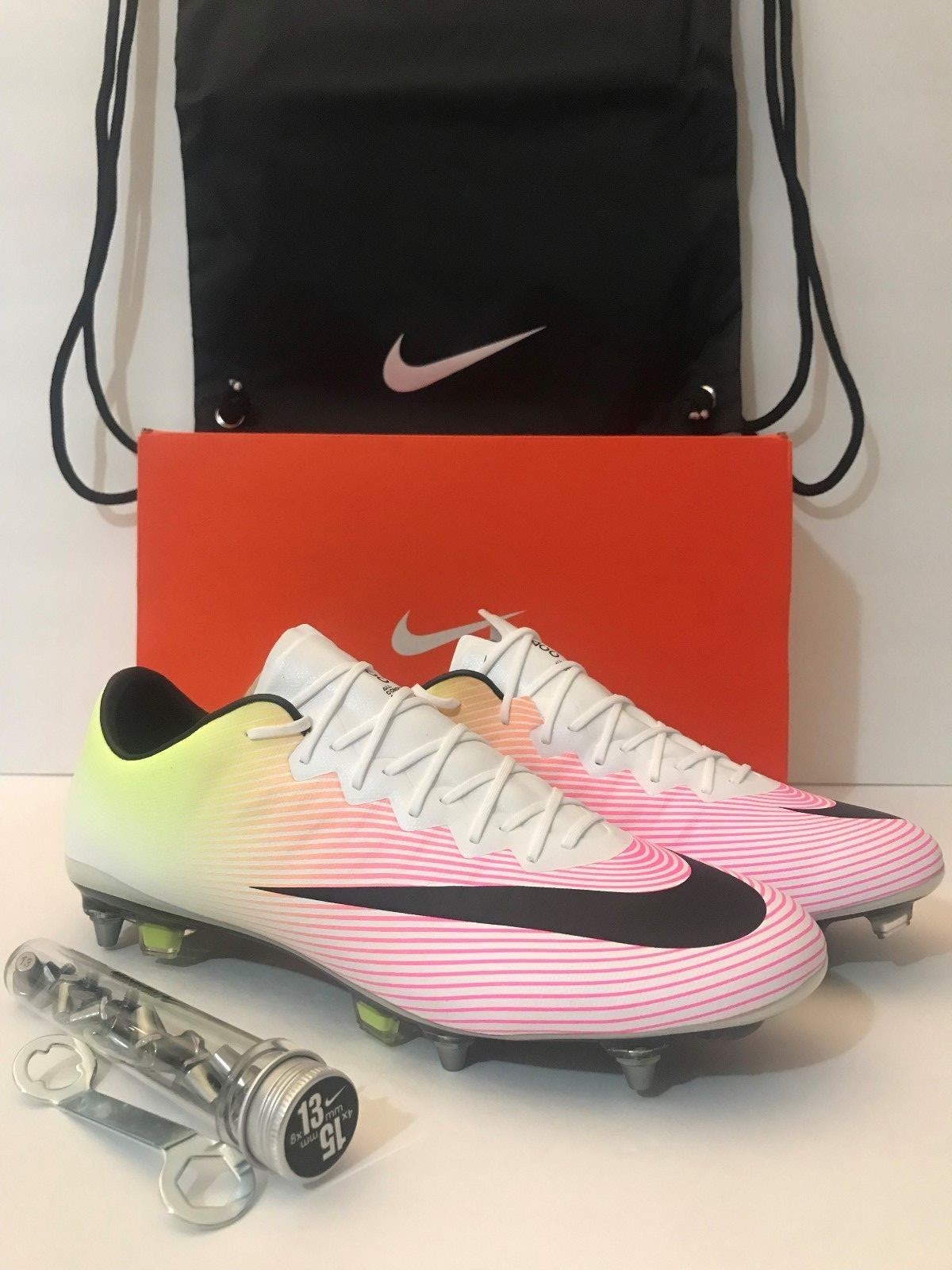 Nike Mercurial Vapor X SG-PRO White/Black/Volt/TotalOrange Nike Mercurial Vapor X SG-PRO White/Black/Volt/TotalOrange