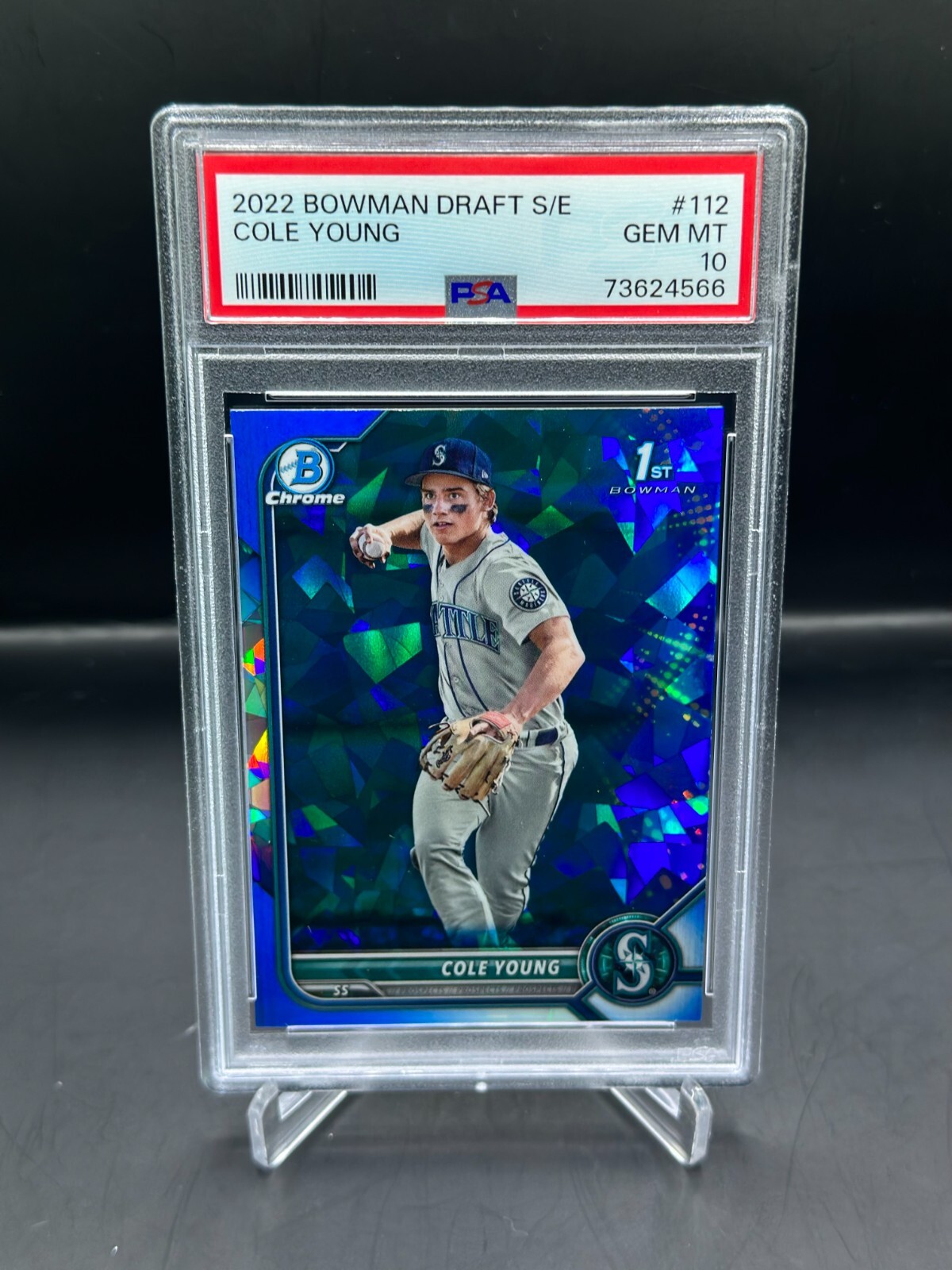 2022 Bowman Draft Sapphire Cole Young 1st Bowman Sapphire #BDC-112 PSA 10