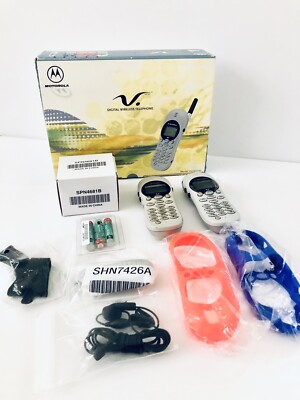 Motorola Model V2397 Complete 2 Digital Phones System Charger Working Perfectly