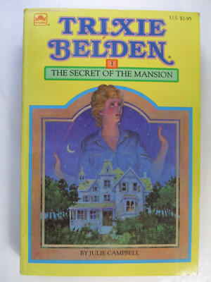 Trixie Belden #1, Secret of the Mansion, Golden Paperback, 1984