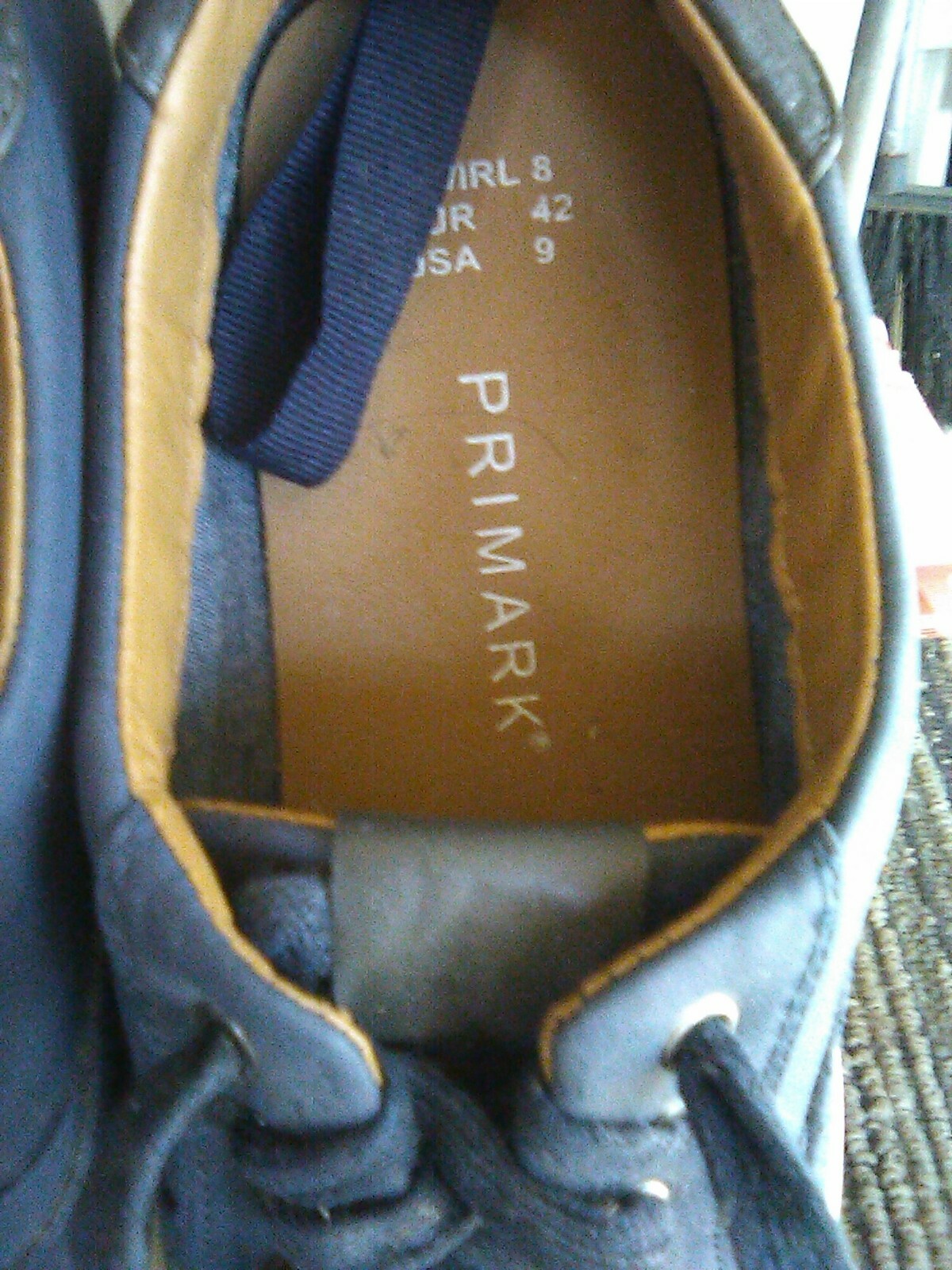 NEW'' Blue ''PRIMARK'' SNEAKERS Size 9: купить с доставкой из США, цена 5  490 руб - (184932330324)