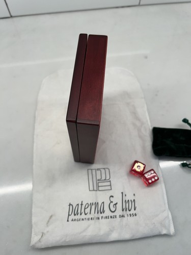 paterna & livi sterling silver card playing set, made in Italy from famous maker