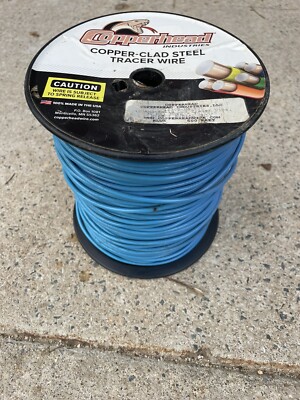 500  Copperhead 1230B-HS-500 12 AWG, High Strength Solid CCS Tracer Wire 30 Volt
