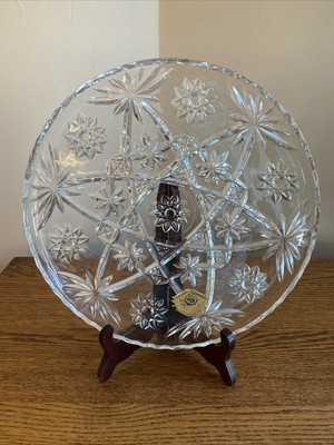 NEW Anchor Hocking PRESCUT CLEAR (Star of David) 11'' Platter (Sandwich Plate)