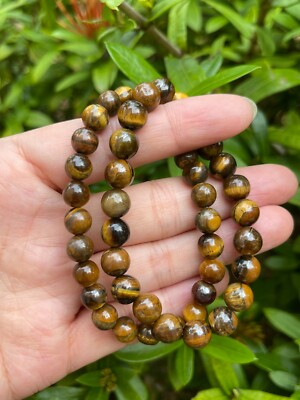Grade A++ Tiger Eye Crystal Bead Bracelet 8mm, Genuine Gemstone, Wholesale Lot