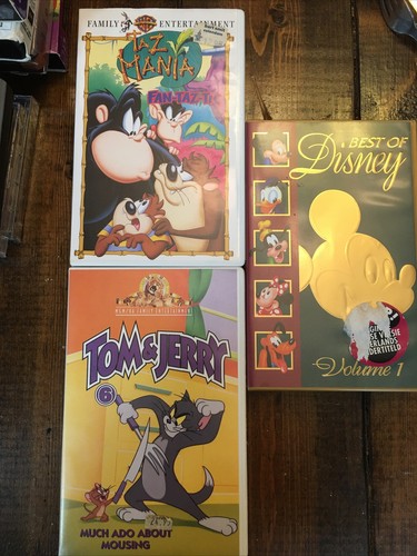 Lot of 3 Disney & Warner Bros mgm. Nederlands Vhs 📼 Tapes