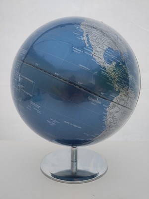 Unique Gorgeous Vicksburg World Globe with Chrome Tripod