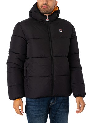 

Мужская стеганая куртка Fila Harry, черная, Черный, FW23MH008-001