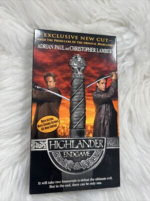 Highlander: Endgame Exclusive New Cut VHS 2001 Formal Blockbuster