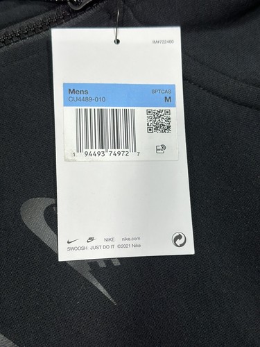 Pre-owned Nike Sportswear Tech Fleece Full-zip Hoodie And Paint Full Set In Black
