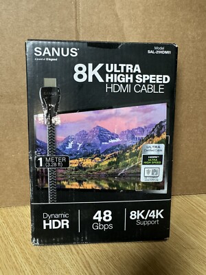 Sanus 8K HDMI to HDMI 3.28-ft Black