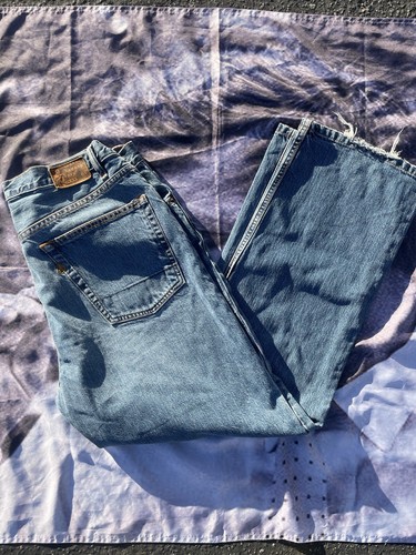 &rsquo;s Denim Jeans Sz 34x30 Vintage Y2k 2000s Medium Wash Stra