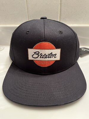 Brixton Supply Men's Belton Snapback Adjustable Hat Cap Black NWT