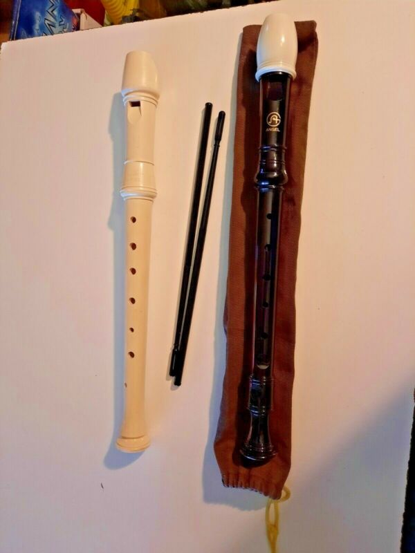 Lot of 2 Vintage Recorder Wind Instruments AULOS EMPIRE & AULOS ANGEL 