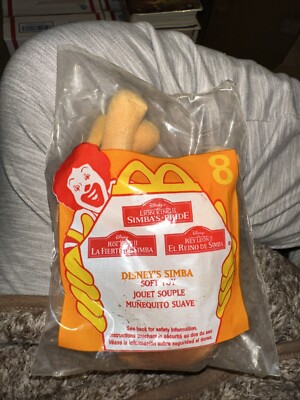 McDonalds Disney's Simba Soft Toy #8 New/Sealed