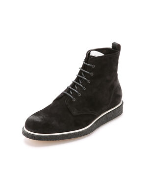 

Мужские черные кожаные ботинки чукка на танкетке с круглым носком RAG - BONE Comfort Elliot, Черный, M255FO41G