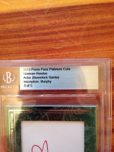 2013 Press Pass Platinum Cuts NORMAN REEDUS Autograph # 5/5 RARE!!!
