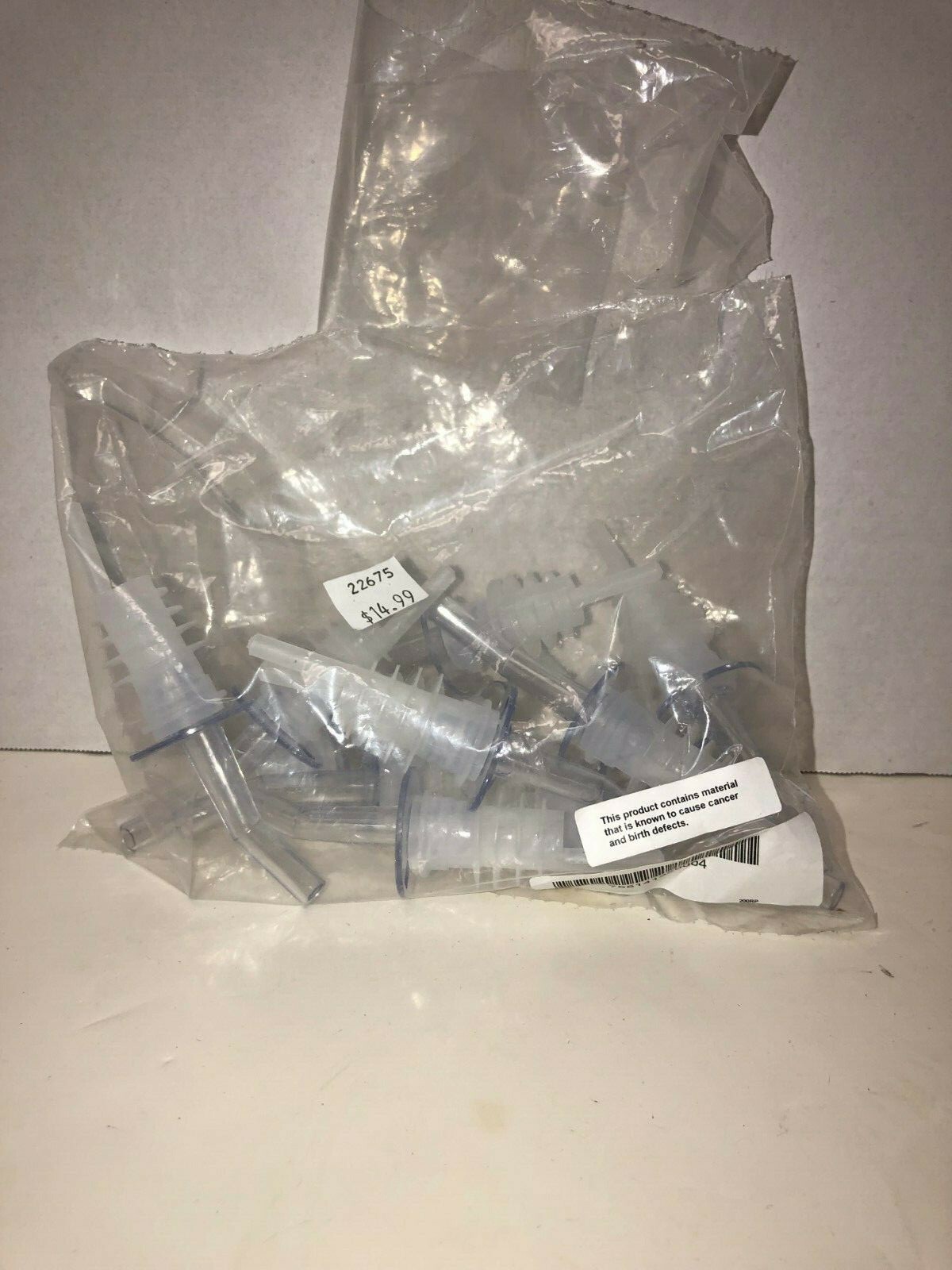 New Spill-Stop 320-00 Whiskeygate Clear Liquor Pourer (12 Pack) NEW -W