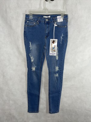 Best Quality Brand Distressed Skinny Jeans 11 M Blue