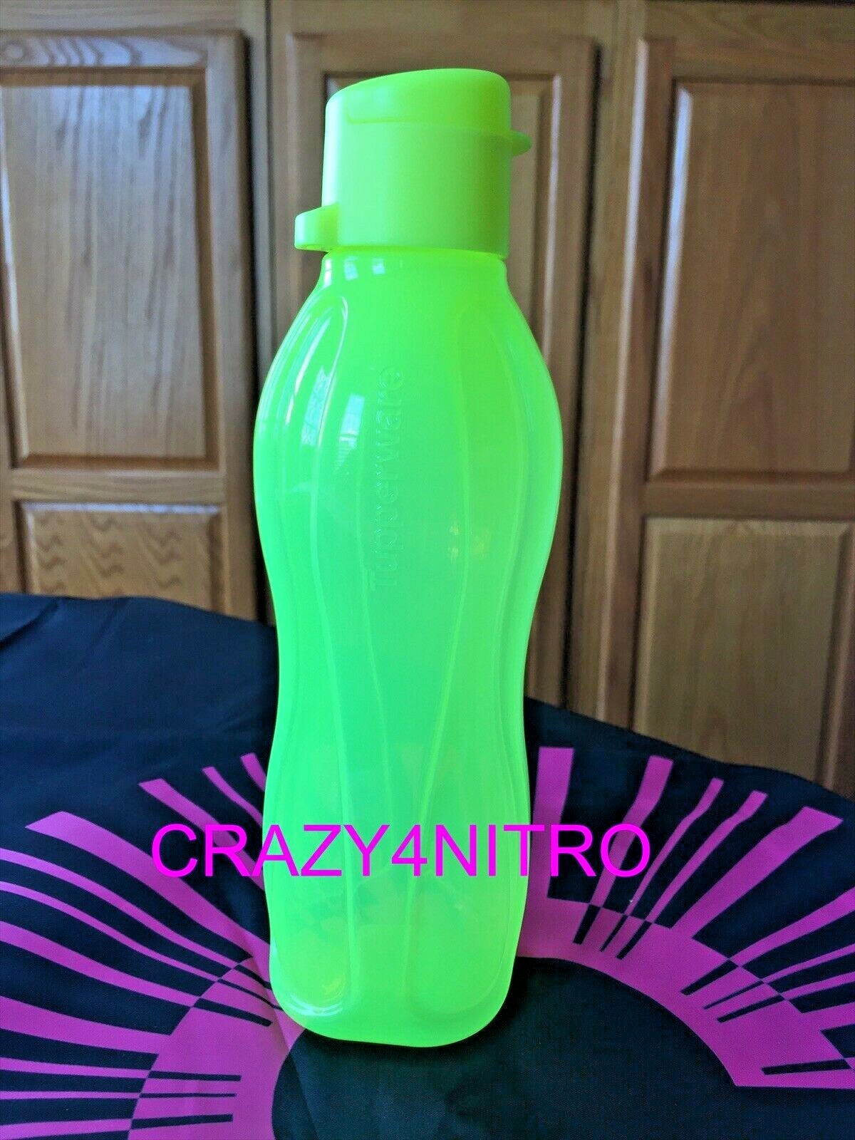 Tupperware ECO Sports Water Bottle 16oz Neon Yellow  NEW BPA Free Shipping