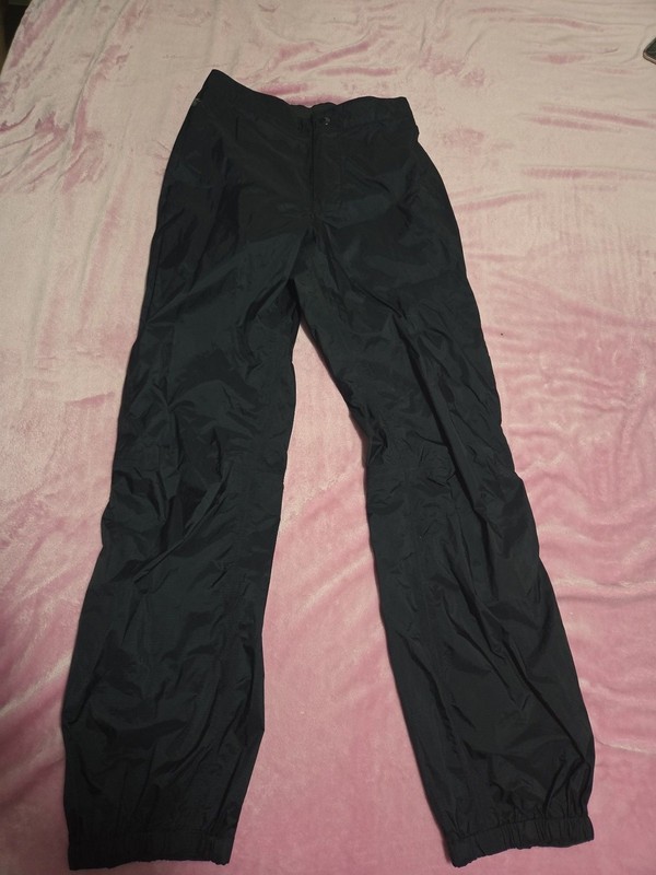 Patagonia H2No Women's Black Lightweight Waterproof Rain Shell Pants Size Small