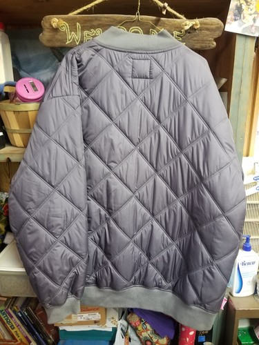 Foot Locker Winter Coat Men's XXL Quilted Puffy Jacket Gray
