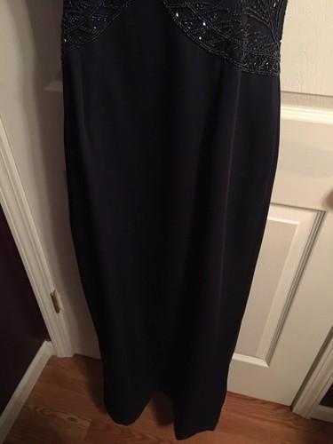 Jovani Navy Blue Mother of the Bride Groom Formal Dress Womens Size 10
