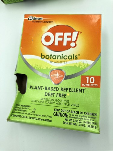 30 OFF Botanicals Towelettes Wipes Natural Insect Mosquito Repellent DEET FREE