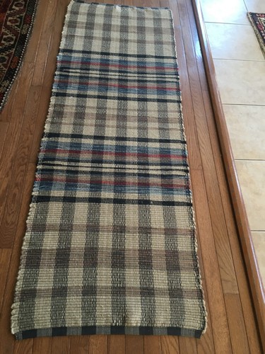 PRIMITIVE STYLE WOVEN RUNNER RUG 25