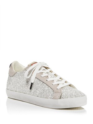 

KURT GEIGER Женские белые спортивные кроссовки Lexi на платформе с блестками и украшением, Белый, 8486710999