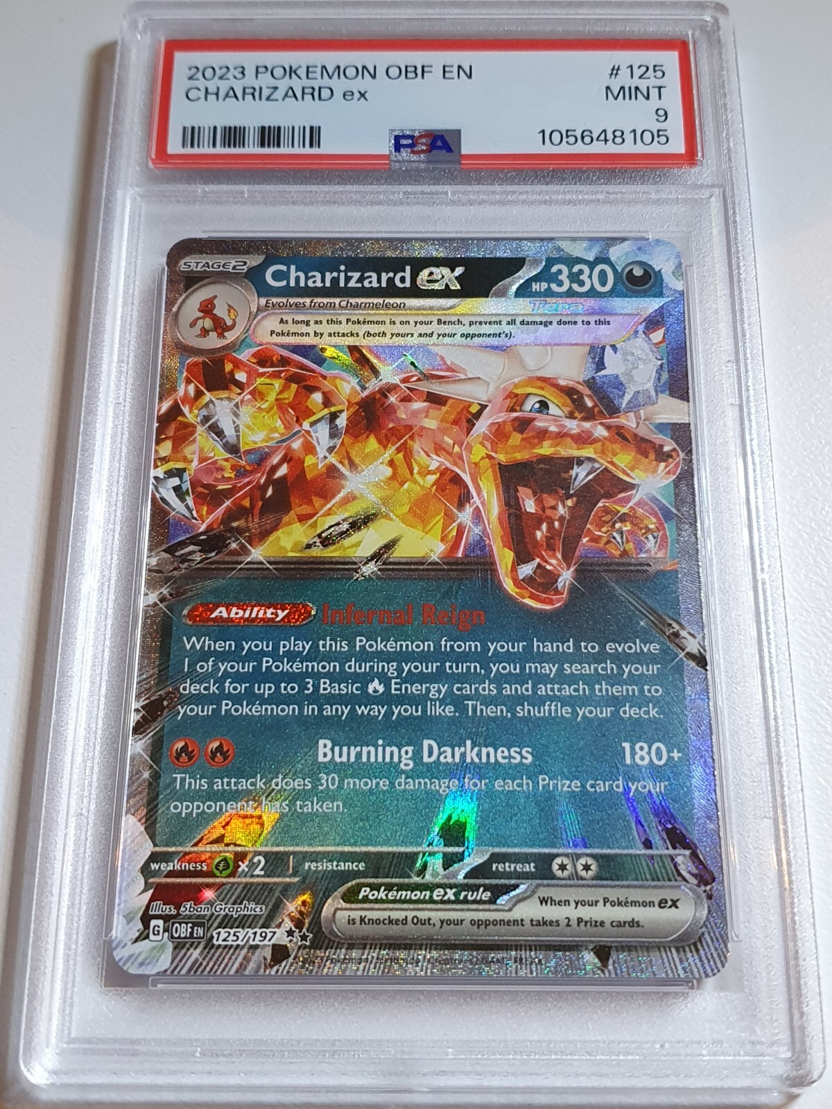 2023 Pokemon Charizard ex 125/197 OBF EN Obsidian Flames