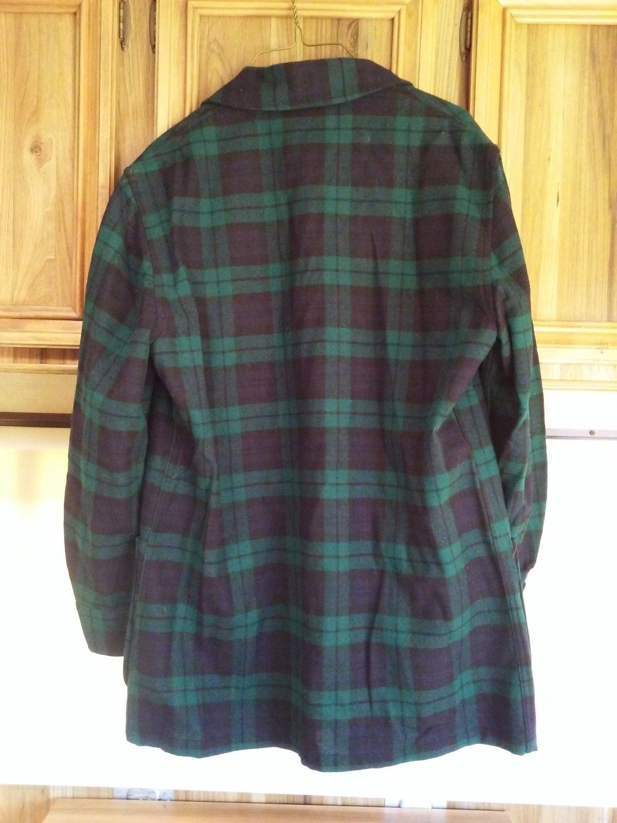 Pendleton Flannel Plaid Blazer Button Down Womens Size S 100% Pure Virgin Wool