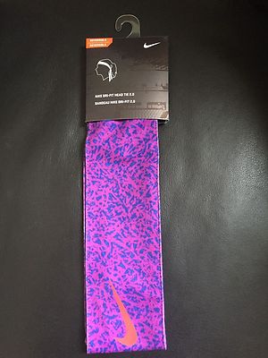 Nike dri fit head tie purple best sale