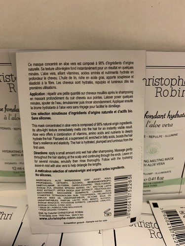 10 x Christophe Robin Hydrating Melting Mask w/Aloe Vera Samples 12ml each