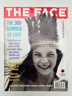 The Face Magazine, no 22 July 1990 Kate Moss by Corinne Day, 3rd  Summer of Love