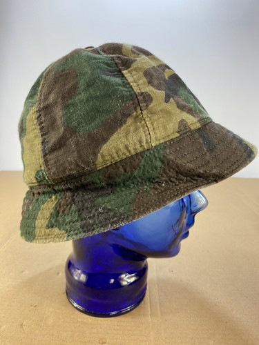 Vintage Duck Easy Roll Camo Hunting Fishing Army Military Bucket Hat USA Boonie