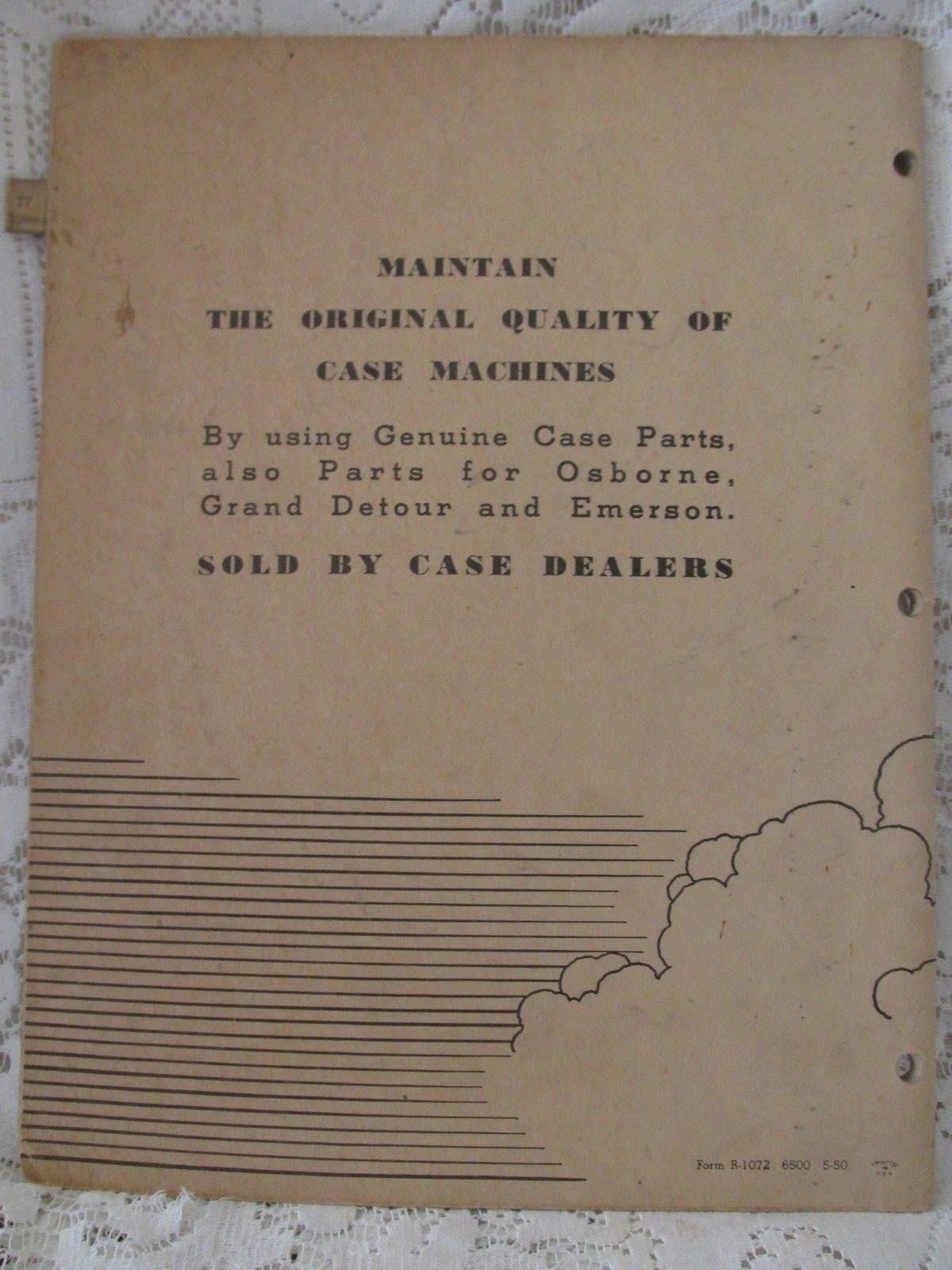 Vintage Case Parts Catalog T7 Power Mower Semi-Mounted
