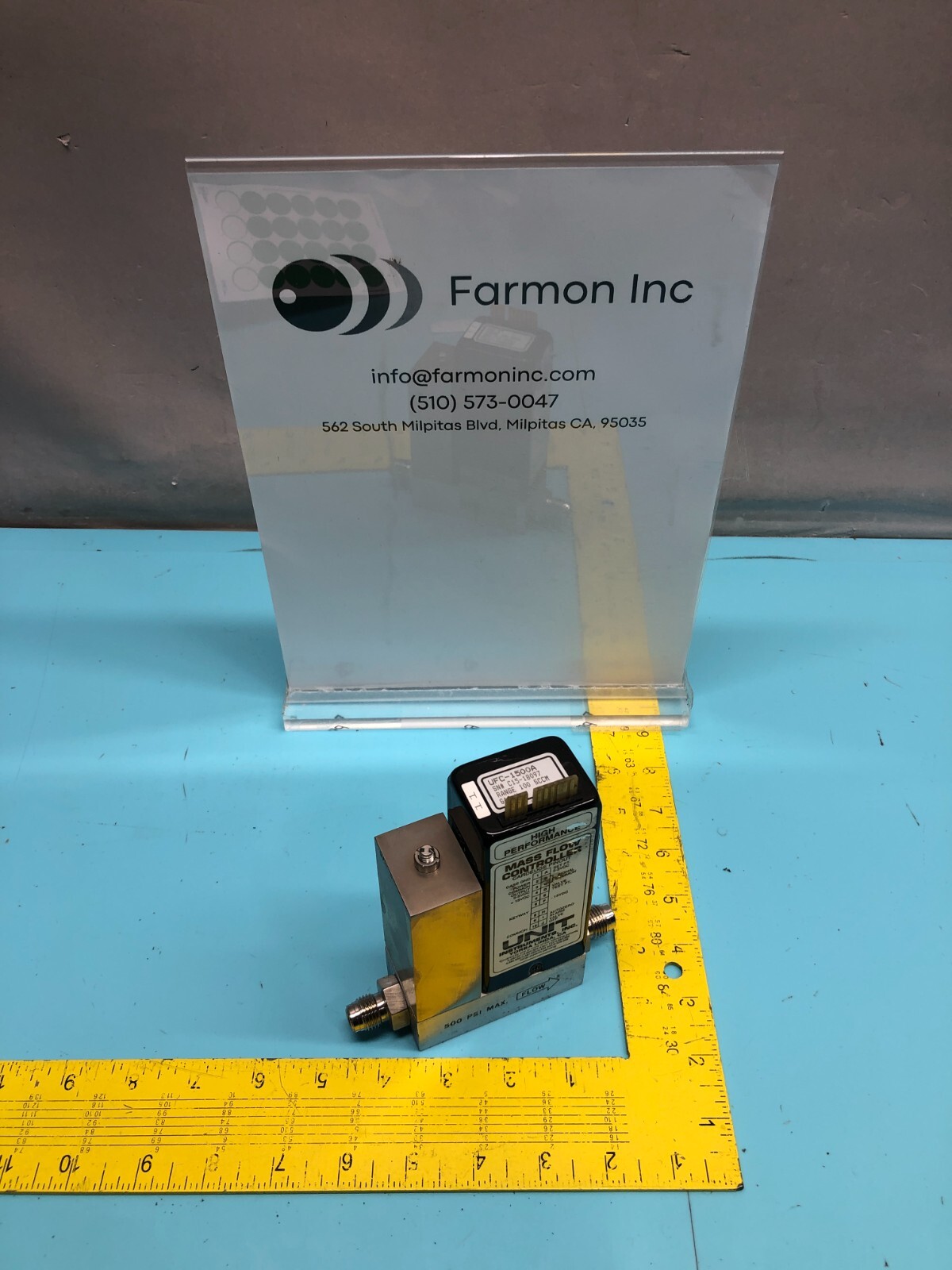 Unit Instruments UFC-1500A Mass Flow Controller, Range: 100 SCCM ,Gas N2, 173819