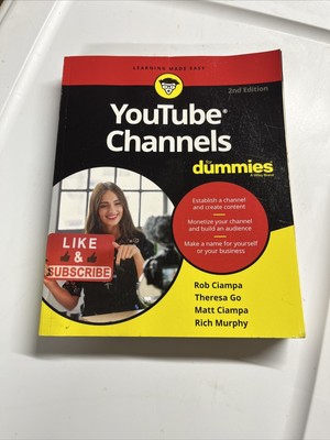 YouTube Channels For Dummies - 2nd Edition - 2020 Paperback Book