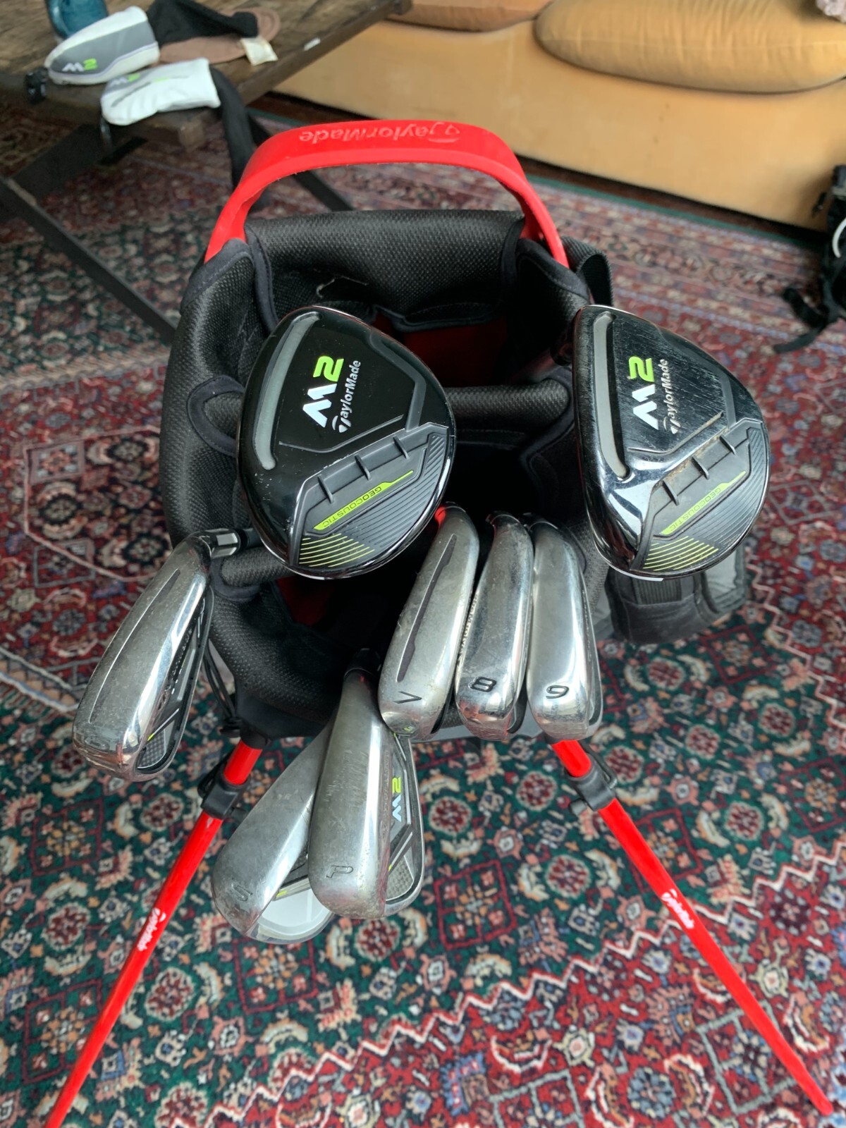 Taylormade Golf M2 Combo Iron Set + M4 Driver + Bag + Travel